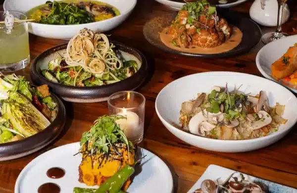 Plats du restaurant vegan Avant Garden NYC