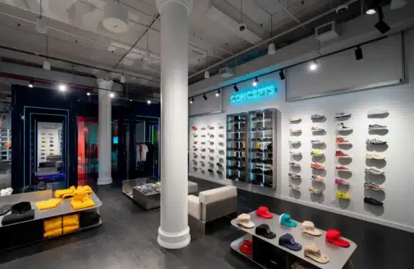 Intérieur magasin sneakers Concepts Store New-York