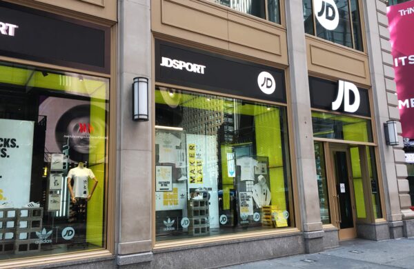 Façade du JD Sports sneakers à New-York