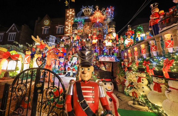 Maisons décorées à Noël à New York