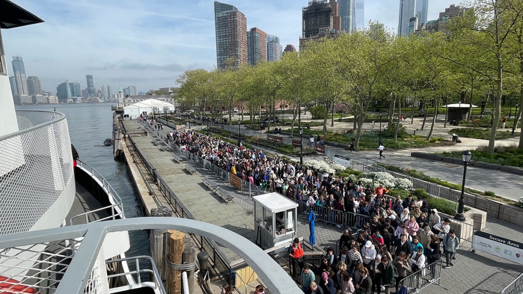 Battery Park - Embarcadère pour la statue de la Liberté à Manhattan