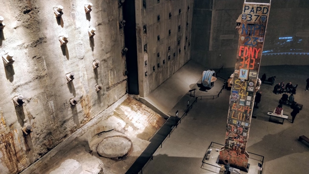 Hall des fondations au Musée du 11 septembre à New York