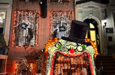 Maison décorée pour Halloween à New York