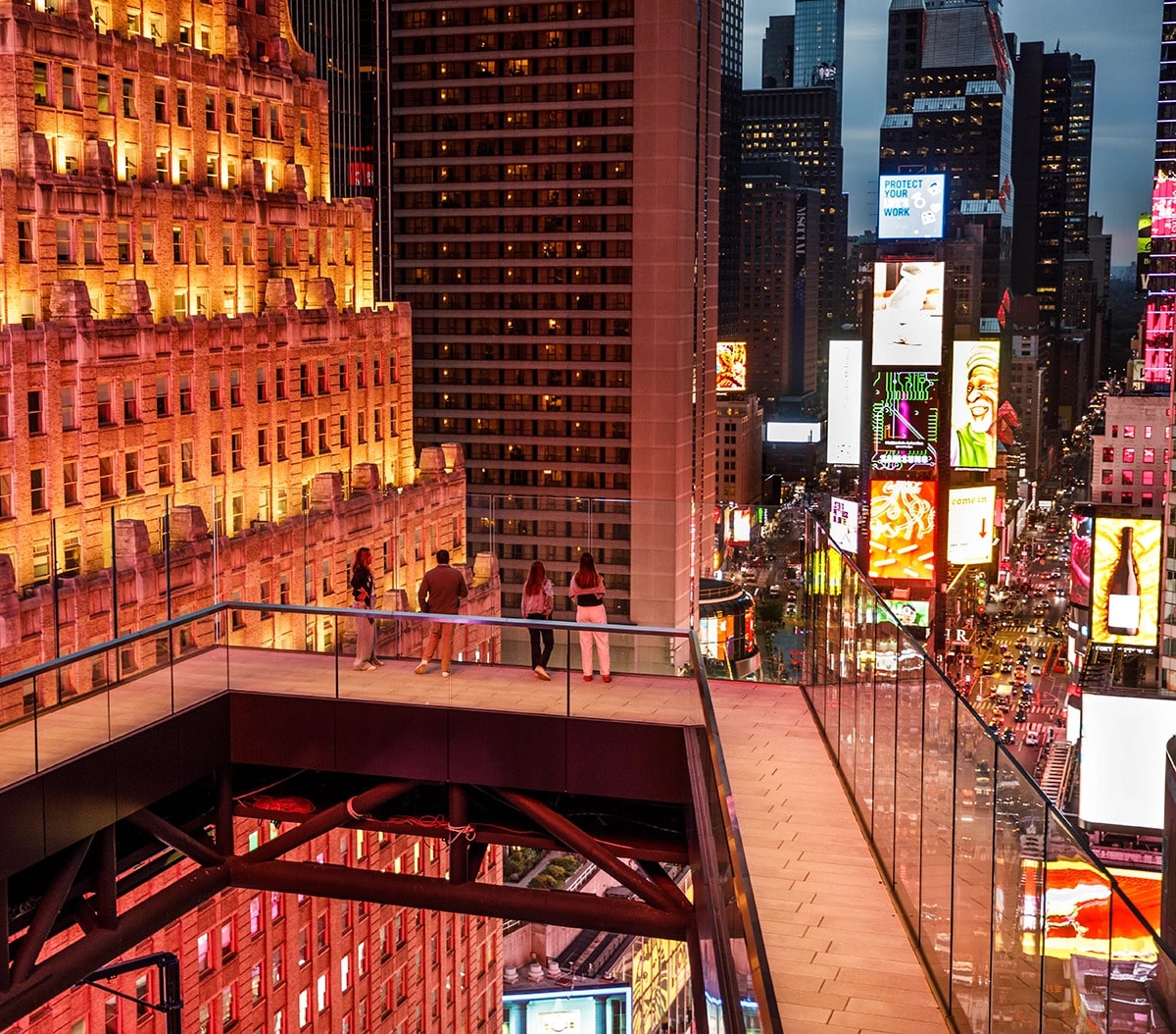 Plateforme d'observation du One Times Square à New York