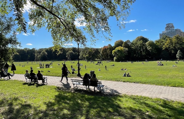 Prospect Park et ses pelouses à Brooklyn