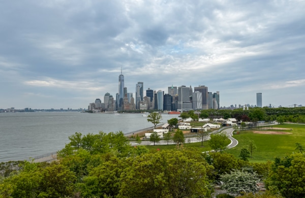 Vue sur Manhattan depuis Governors Island