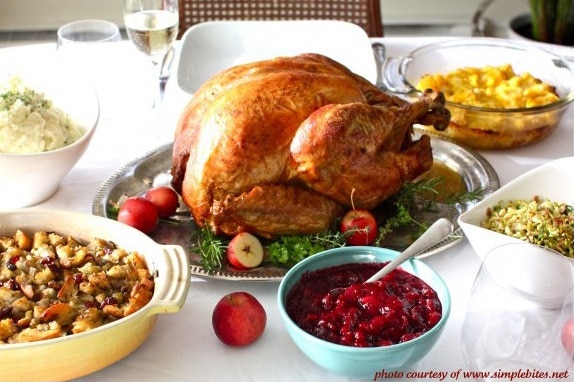 Dinner typique dinde Thanksgiving