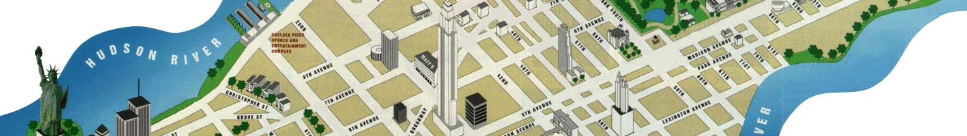 Carte de Manhattan, New York City