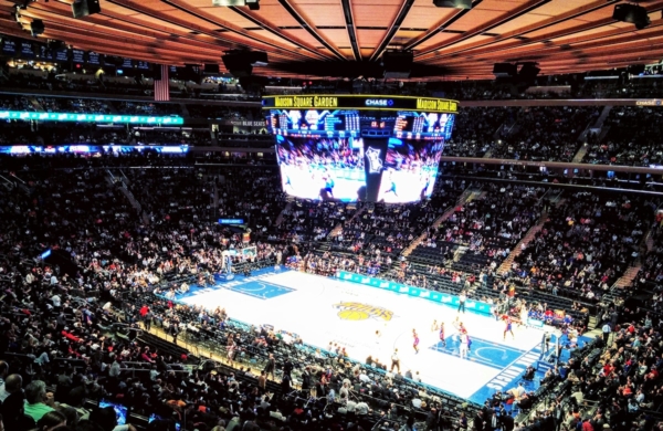 Intérieur Madison Square Garden match de NBA des New York Knicks