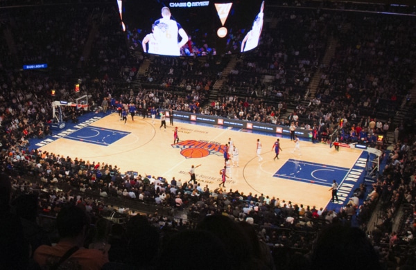 Match NBA Knicks au Madison Square Garden