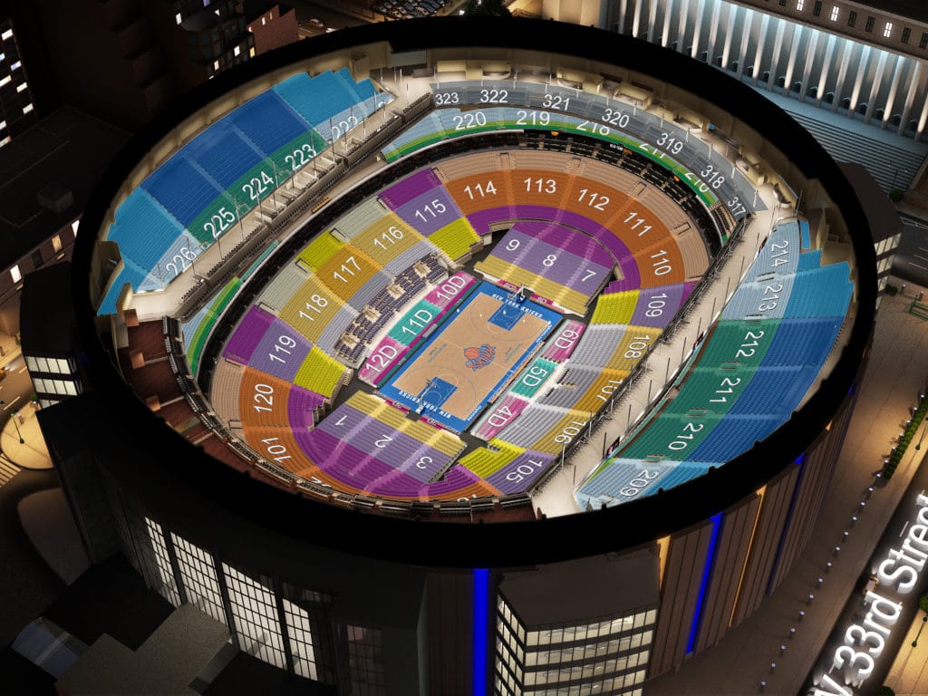 Plan des sièges au Madison Square Garden