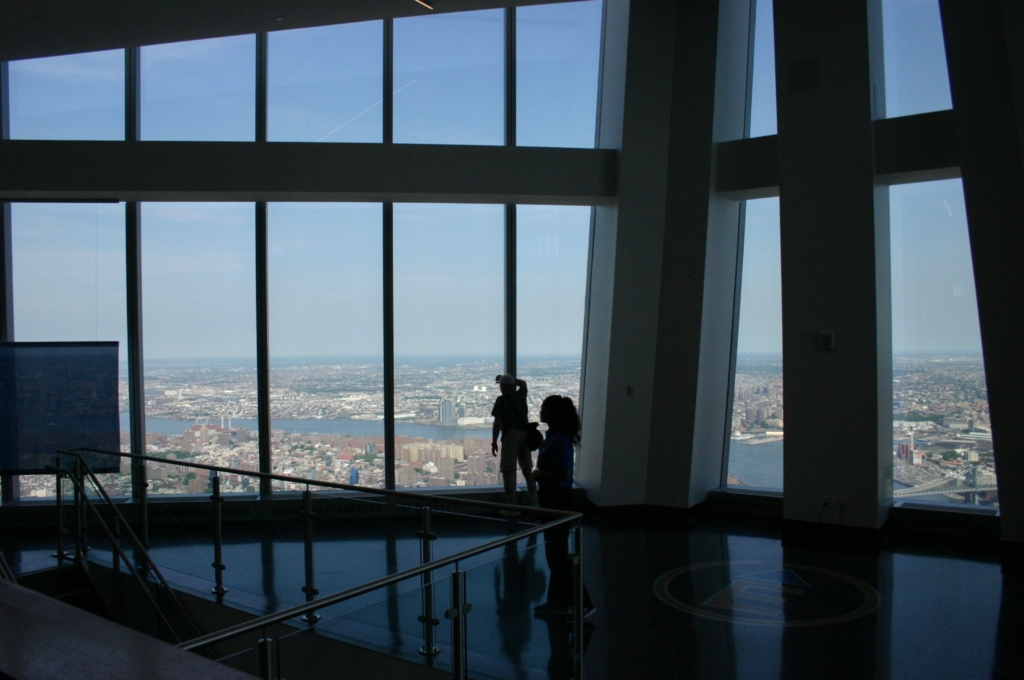 Vue à l'intérieur du One World Observatory