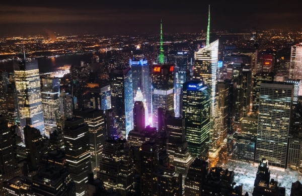 Vue panoramique de New York depuis le 86e étage de l'Empire State Building