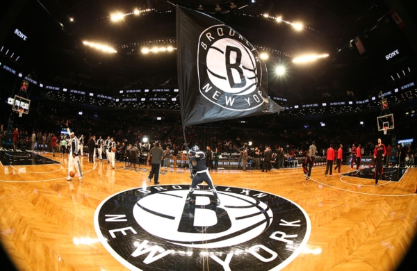 Terrain des Brooklyn Nets, match de NBA