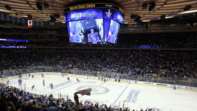 Match de hockey sur glace des New York Rangers à New York
