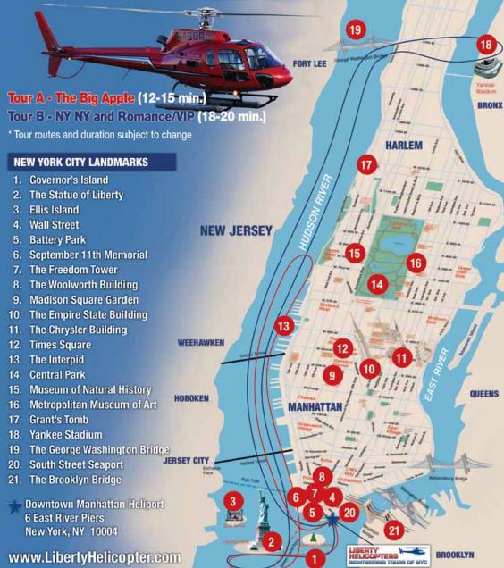 Vol en hélicoptère : trajet du New York, New York VIP tour