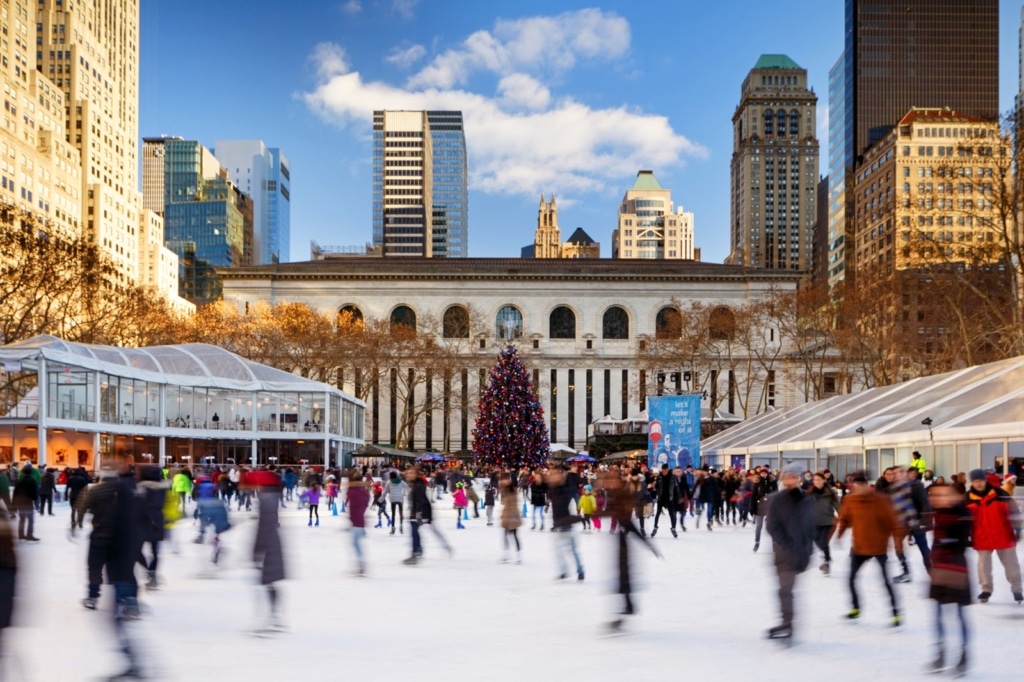 Patinoire de Bryant Park à New york