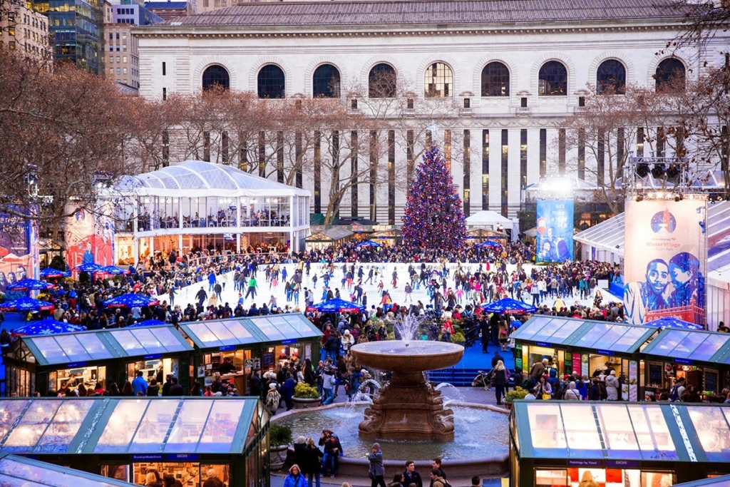 Patinoire de Bryant Park à New york