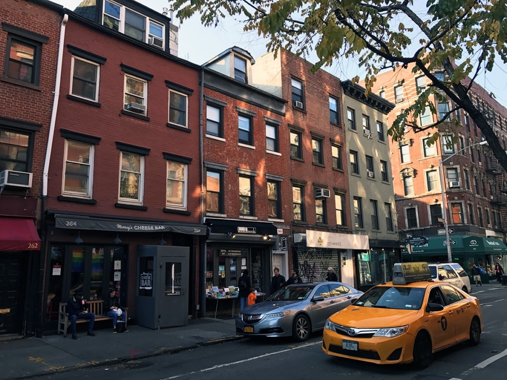 Bâtiments en brique dans le Greenwich Village à New York