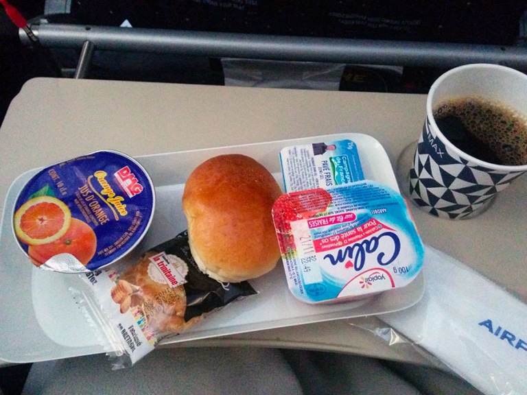 Menu Air France / Vol New York - Paris - Collection
