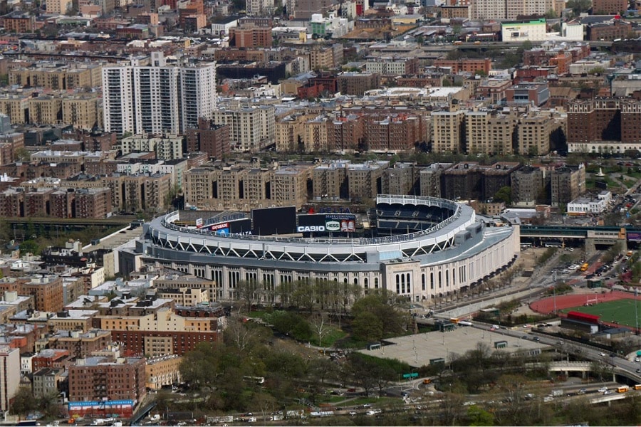 Vol hélicoptère New York - Vue du Yankee Stadium