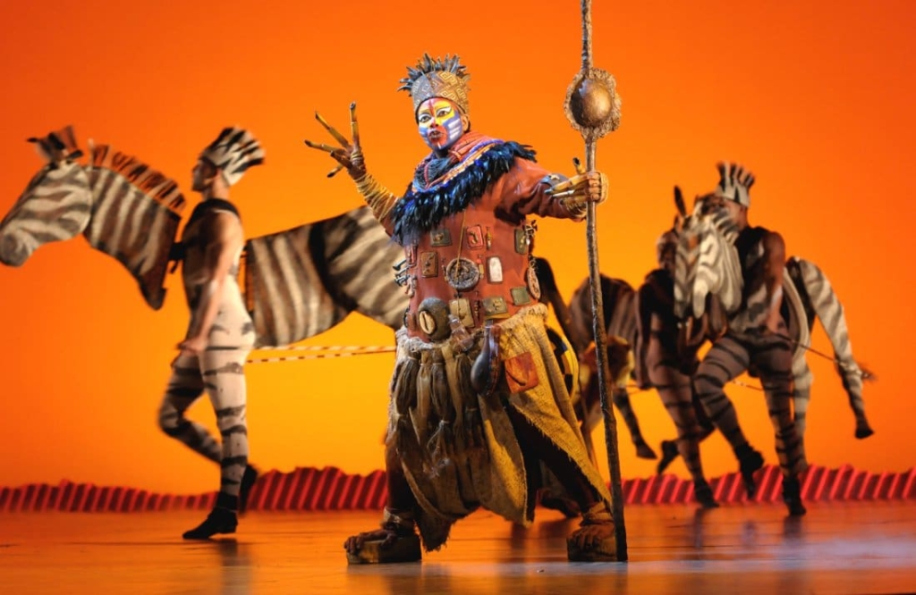 Photo extraite de la comédie musicale du Roi Lion