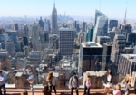 Vue l'Empire State Building depuis le Top of the Rock à New York