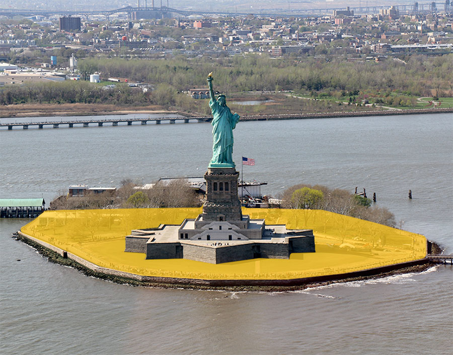 Accès à Liberty Island de la Statue de la Liberté