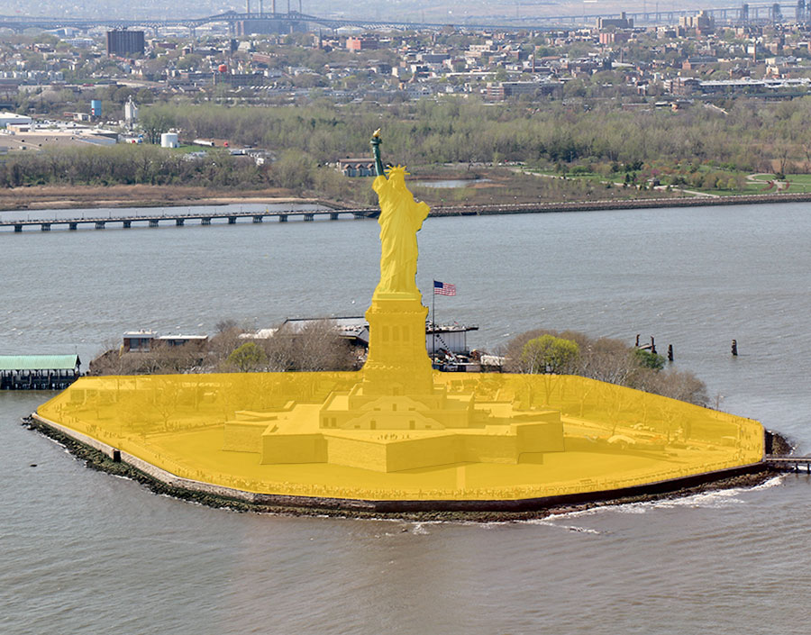 Accès complet statue de la liberté à New York