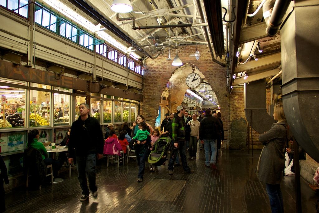 Intérieur du Chelsea Market à New York