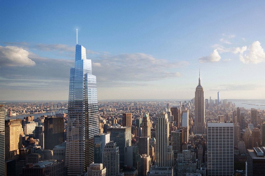 One Vanderbilt Summit avec l'Empire State Building et autres buildings en fond