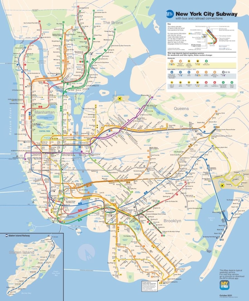 Plan du métro à New York