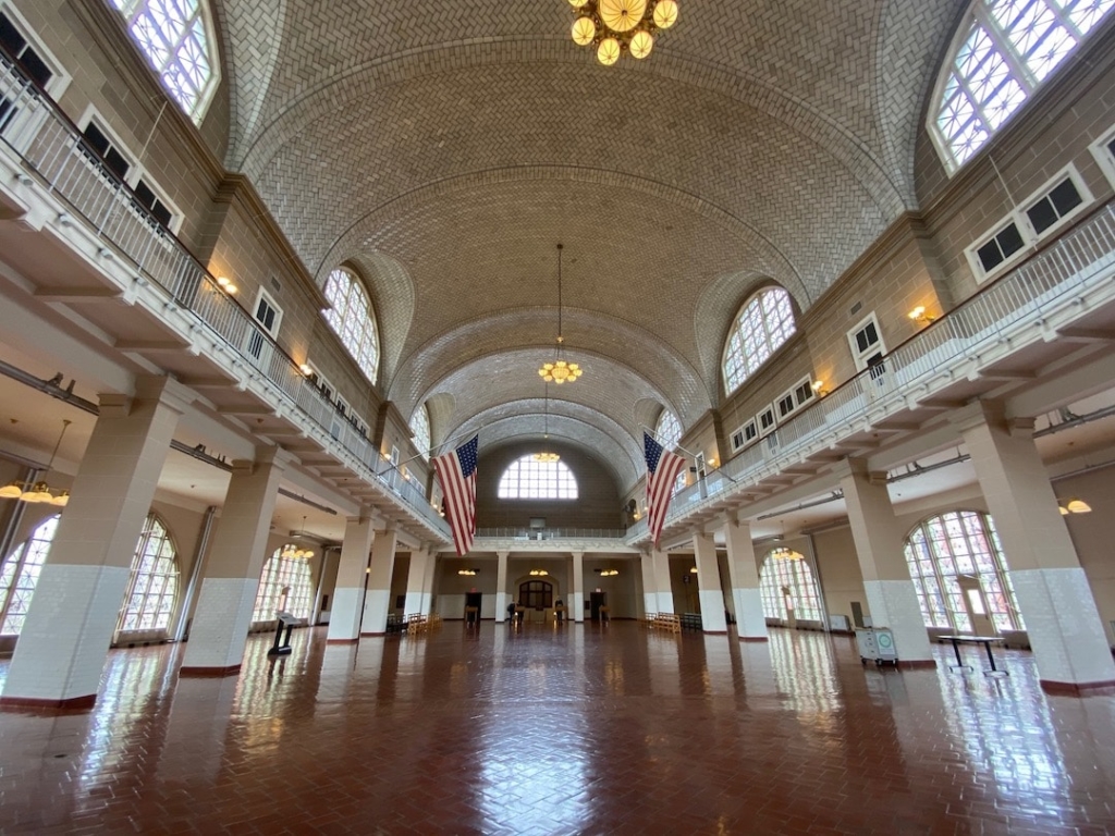 Intérieur du musée de l'Immigration à Ellis Island