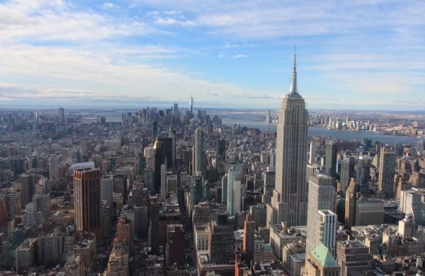 Vue de l'Empire State Building depuis The Summit