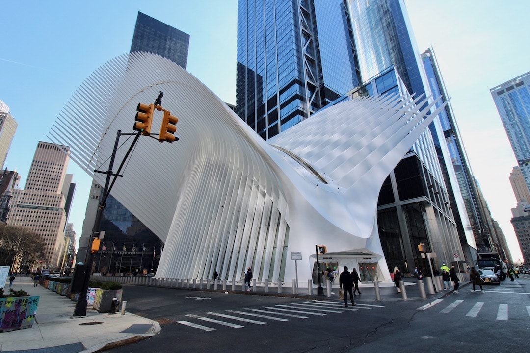 Extérieur de l'Oculus à New York