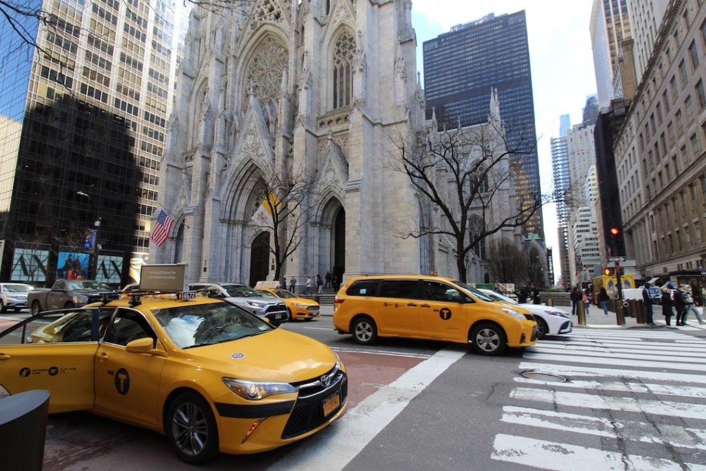 Taxis jaunes à New York