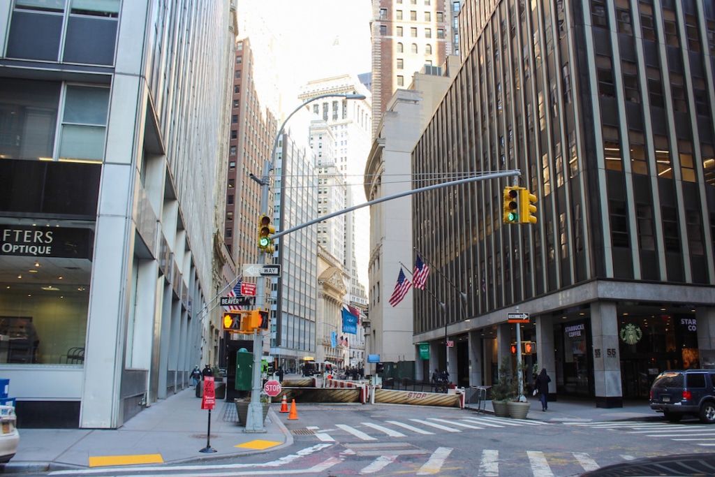 Quartier Financier à New York