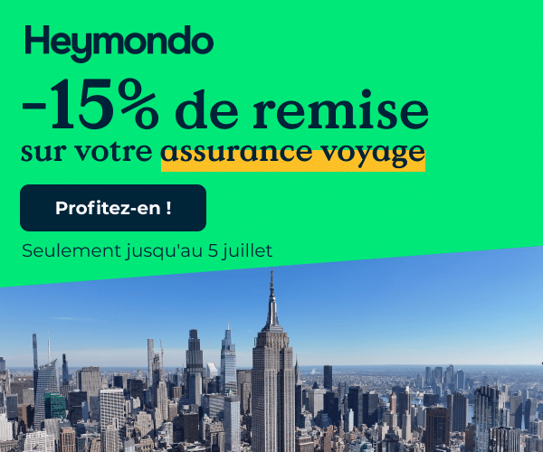 Promo Heymondo assurance voyage été 2026